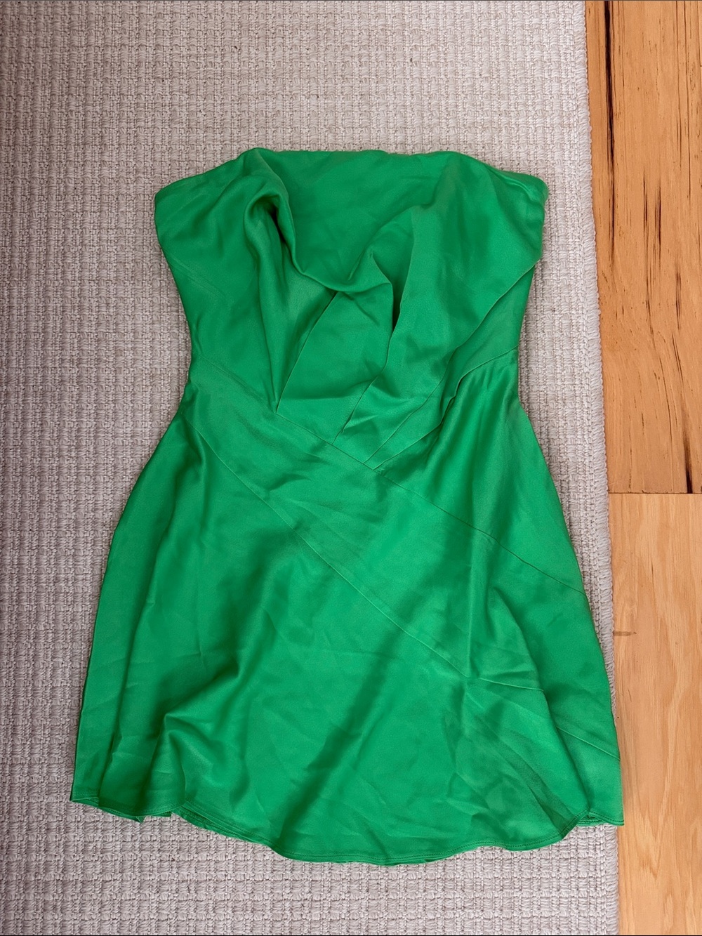 ASOS Strapless Green Cocktail Dress